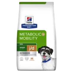 Nouveaux produits 15 Hill's Prescription Diet J/D Metabolic + Mobility Mini Croquettes Pour Petit Chien Au Poulet - 6Kg
