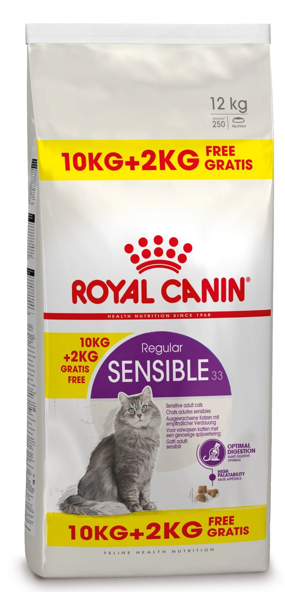 Royal Canin Sensible Pour Chat 10kg + 2kg Gratuit 1 Royal Canin Sensible Pour Chat 10kg + 2kg Gratuit