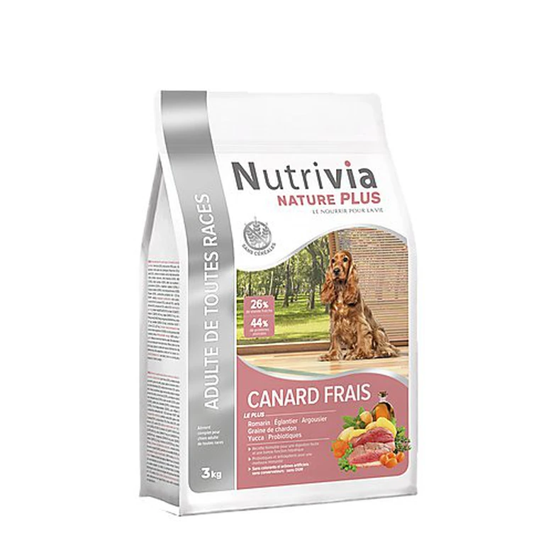 Nutrivia Nature Plus - Croquettes Naturelles Au Canard Frais Pour Chien Adulte De Toutes Races - 3Kg 1 Nutrivia Nature Plus - Croquettes Naturelles Au Canard Frais Pour Chien Adulte De Toutes Races - 3Kg
