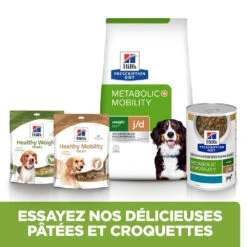 Hill's Prescription Diet Metabolic + Mobility Croquettes Pour Chien Au Poulet 12Kg -Royal Canin Boutique 52742000633 5 FR