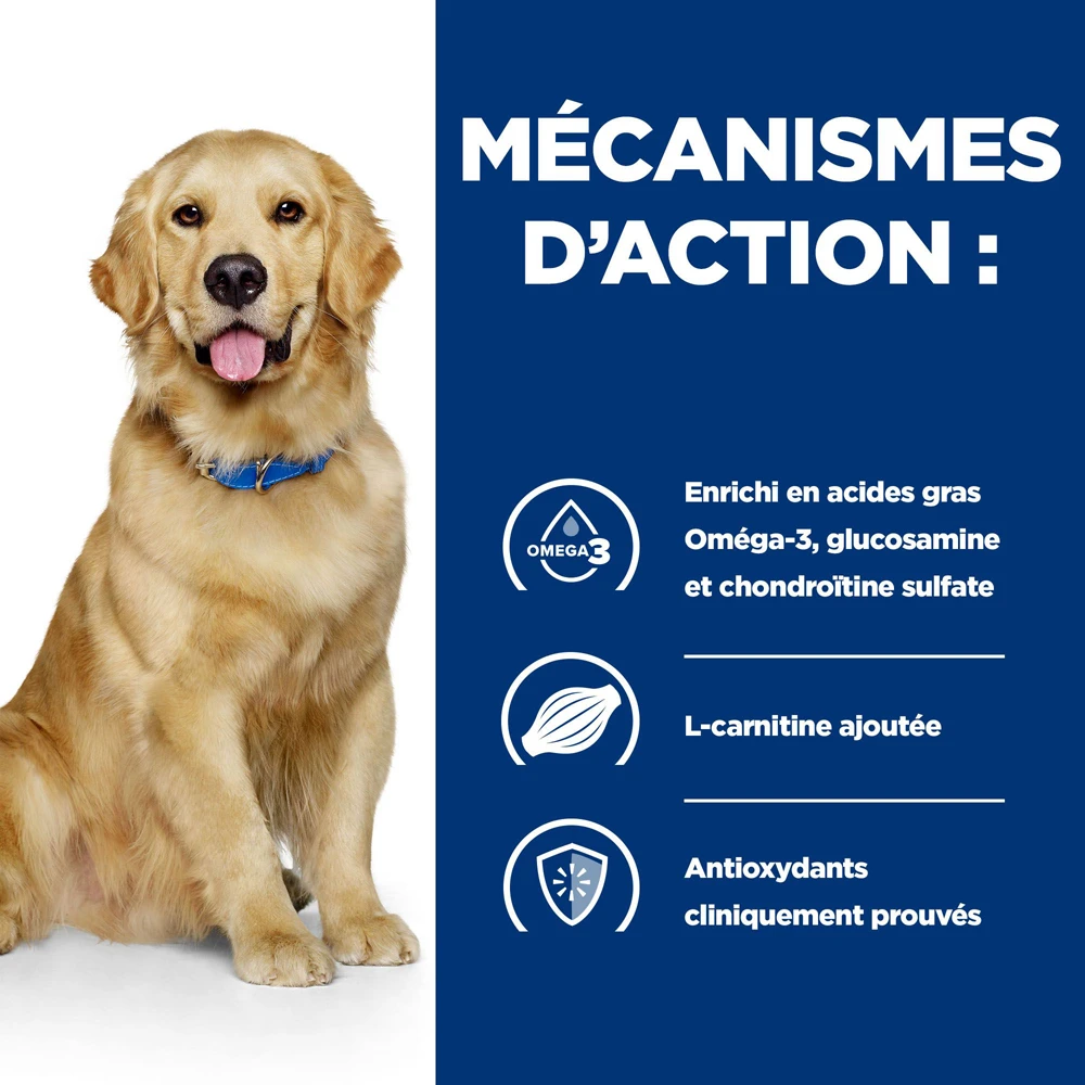 Hill's Prescription Diet J/D Mobility Croquettes Pour Chien Au Poulet - 16Kg 3 Hill's Prescription Diet J/D Mobility Croquettes Pour Chien Au Poulet - 16Kg – Image 3