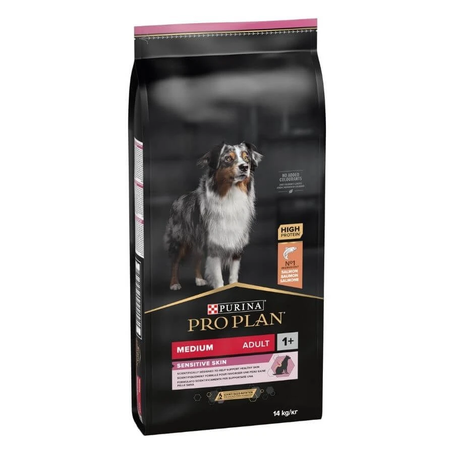 Purina ProPlan Chien Medium Adult Sensitive Skin Saumon OPTIDERMA 14 Kg 1 Purina ProPlan Chien Medium Adult Sensitive Skin Saumon OPTIDERMA 14 Kg